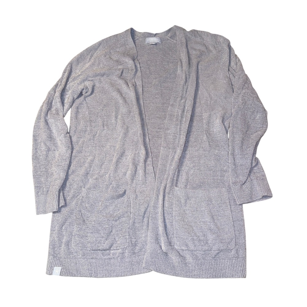 Barefoot Dreams Cardigan XS Blue CozyChic Ultra Lite Open Front‎ Pockets